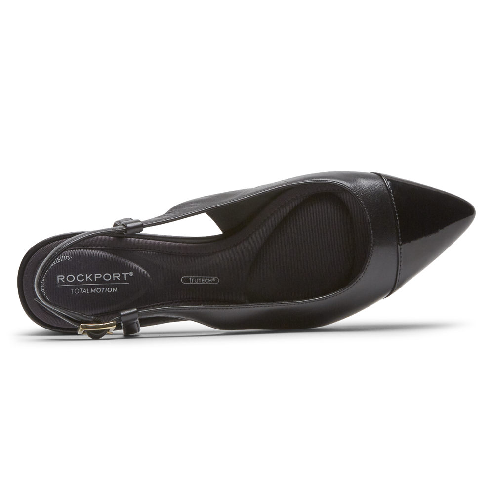 Rockport Slingback For Womens Black - Total Motion Salima Posted - PA5140897